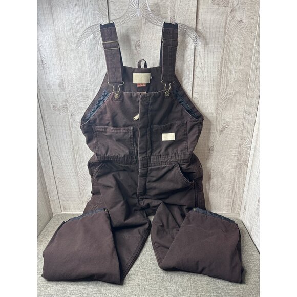 Ladies C.E. Schmidt Workwear Brown Bib Overalls Size Large Regular Outdoors - Picture 1 of 5